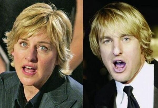 Ellen DeGeneres y Owen Wilson